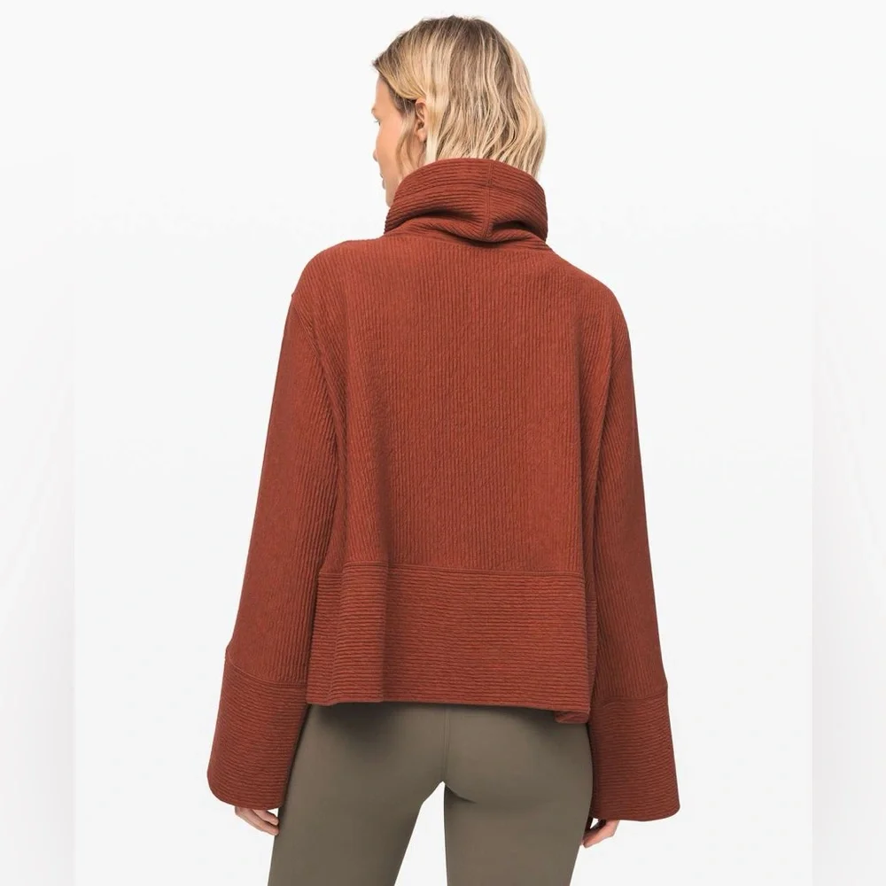 LULULEMON Retreat Yourself Pullover- Heathered Rustic Clay (size 4)